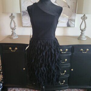 Little Black Dress Adrianna Papell Cocktail Dress Asymmetrical